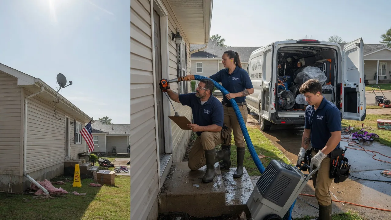 Ceiling Water Damage Restoration in Melbourne, IA near me